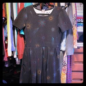 Amelia dress galaxy/geometrical with pockets- L